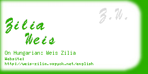 zilia weis business card